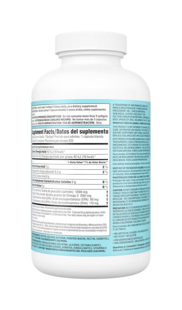 Aceite de Salmón de Alaska 320 Unidades - Imagen 3