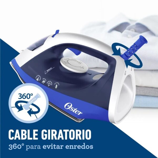 Plancha Oster con vapor, rociador, golpe de vapor y antiadherente. - Imagen 3