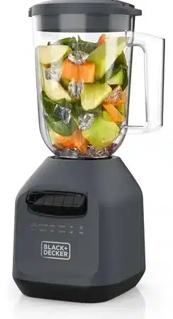 Licuadora Black+Decker de 750 watts de potencia.