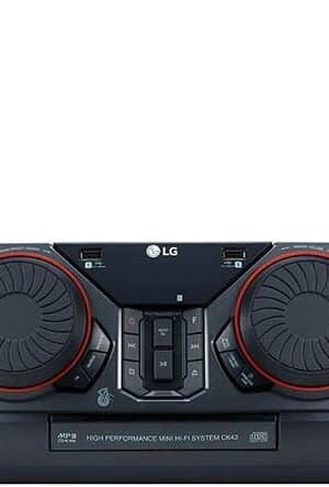 Equipo de sonido marca LG de 2600 watts de potencia.