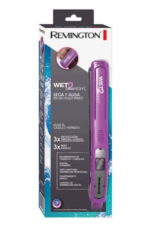 Alisadora Remington delgada cabello húmedo y seco.