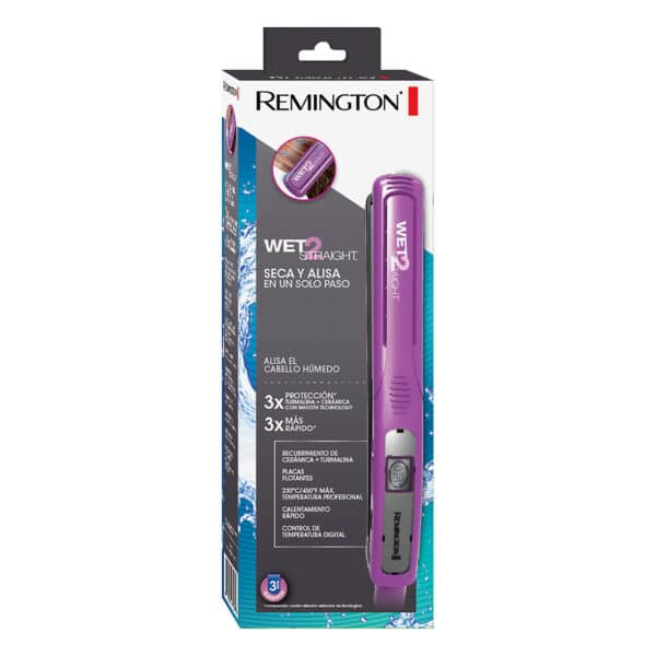 Alisadora Remington delgada cabello húmedo y seco.