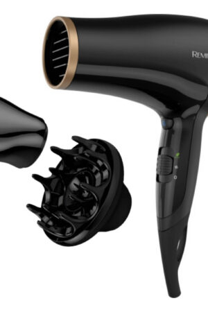 Secadora de pelo Remington con macadamia de 1875 watts.
