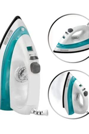 Plancha Black+Decker con rociador y vapor.