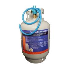 Cilindro de gas tropigas con regulador, manguera y las abrazaderas.