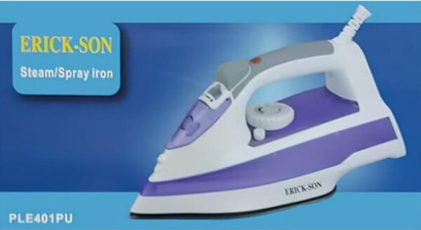 Plancha Erickson con vapor, rociador y golpe de vapor.