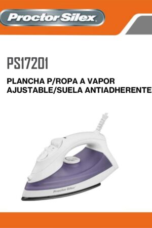Plancha Proctor Silex con vapor, rociador y golpe de vapor. Ahorre al visitar la tienda.