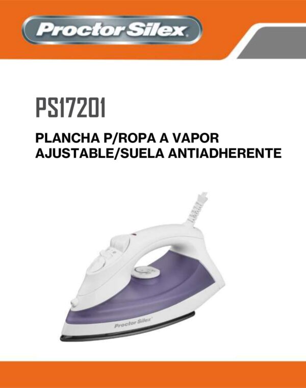 Plancha Proctor Silex con vapor, rociador y golpe de vapor.