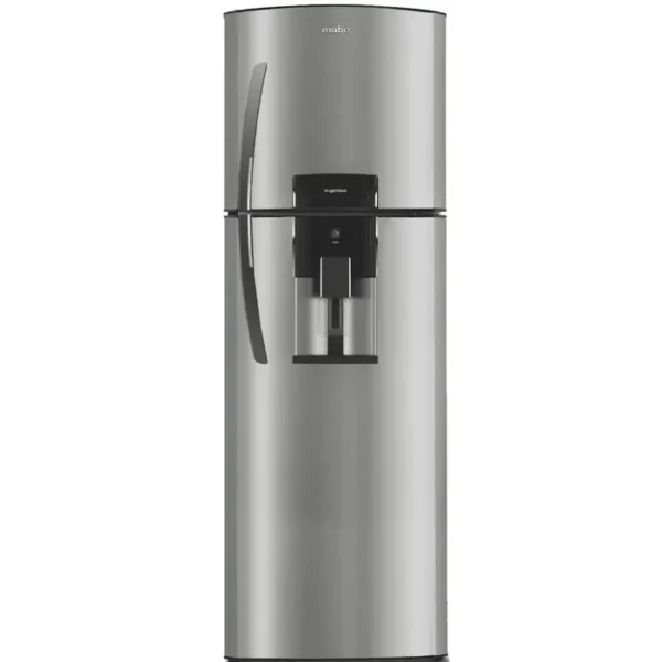 Refrigerador Mabe de 11' con dispensador de agua, ahorro de energía.