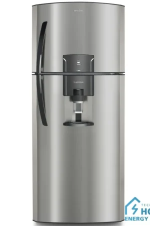 Refrigerador Mabe de 14' con dispensador, no hace escarcha, ahorro de energía.