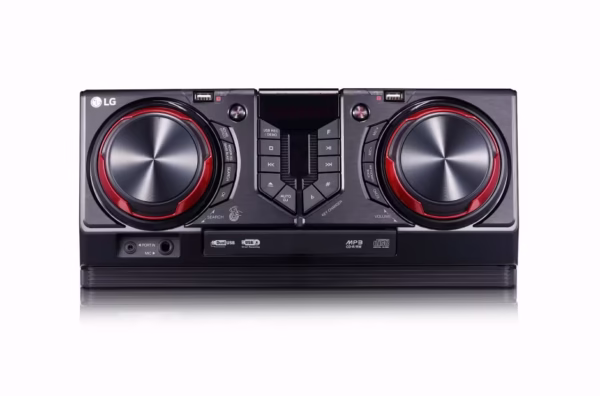 Equipo de sonido marca LG de 8100 watts de potencia.