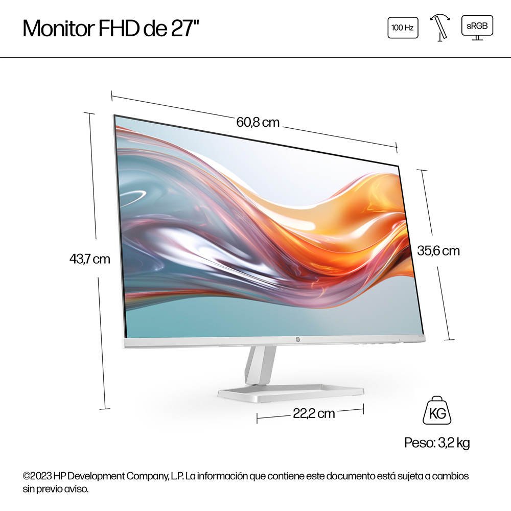 HP - 27" - 1920 x 1080 - Imagen 5